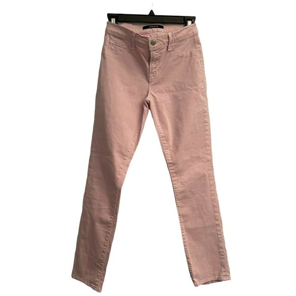 J Brand Cropped Rail Pink Chalk Pants Women's Size 26 - Picture 1 of 11